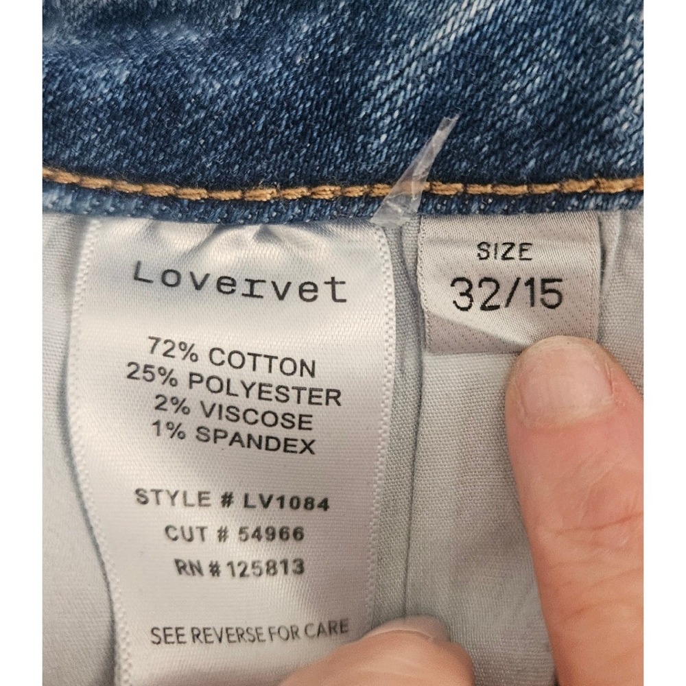 Lovervet by Vervet Paramount High Rise Slim Bootcut Jeans Size 32/15 Stretch - Picture 4 of 6